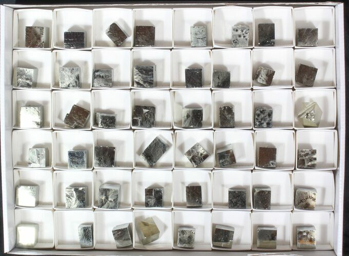 Natural Pyrite Cubes From Spain (Wholesale Flat) - Pieces #63481